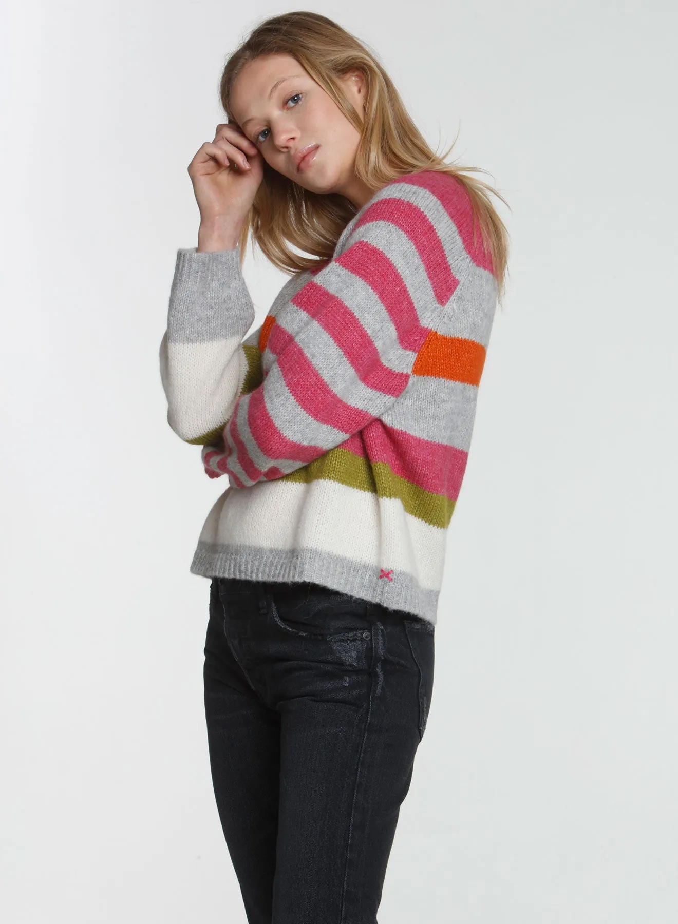 Alexa Mix Stripe - Rose