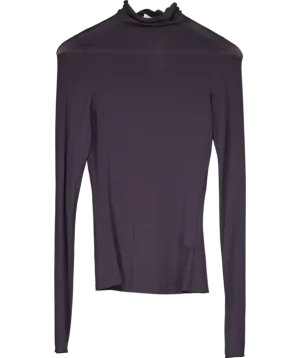 & Other Stories Blue Slim-fit Turtleneck Top UK XS