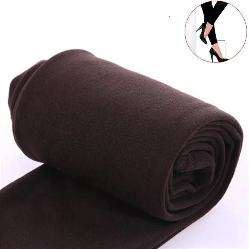 Autumn Winter Thermal Leggings Women High Waist Slim Pants
