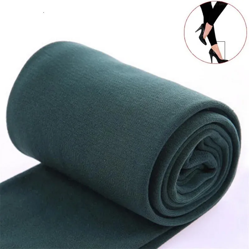 Autumn Winter Thermal Leggings Women High Waist Slim Pants