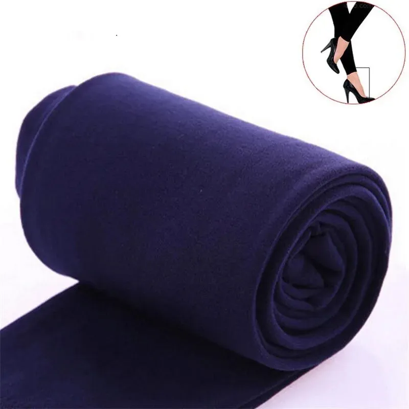 Autumn Winter Thermal Leggings Women High Waist Slim Pants