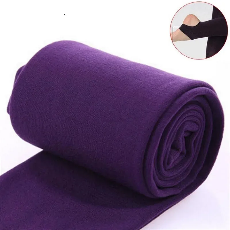 Autumn Winter Thermal Leggings Women High Waist Slim Pants