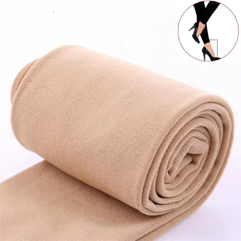 Autumn Winter Thermal Leggings Women High Waist Slim Pants