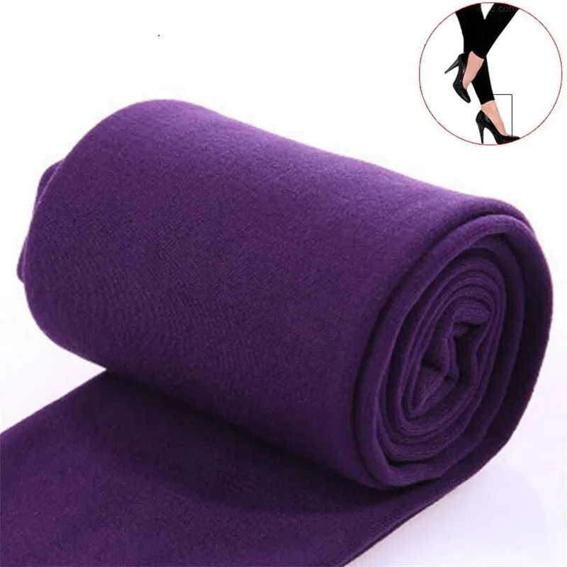 Autumn Winter Thermal Leggings Women High Waist Slim Pants