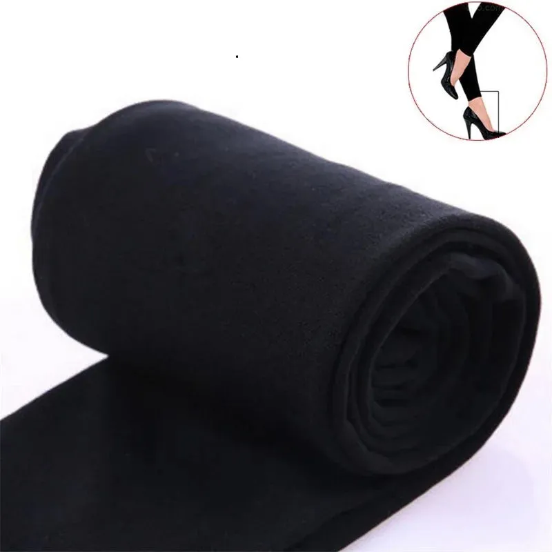 Autumn Winter Thermal Leggings Women High Waist Slim Pants