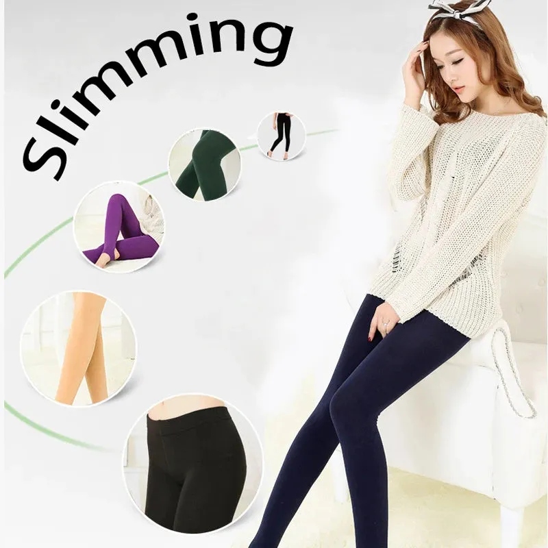 Autumn Winter Thermal Leggings Women High Waist Slim Pants
