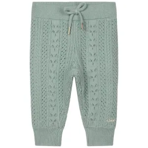 Baby Girls Green Knitted Trousers