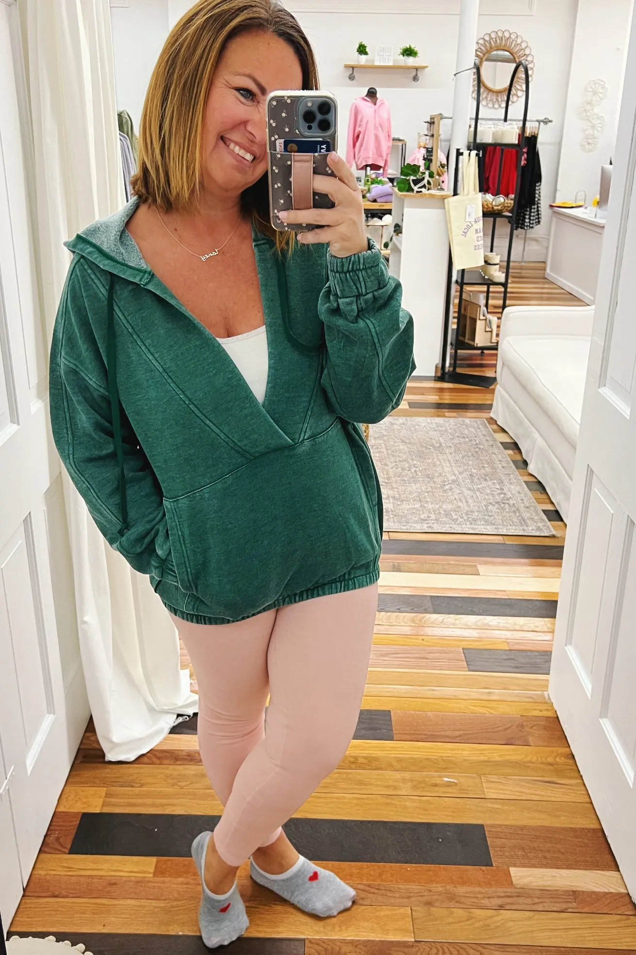 Bailey Brushed Ribbed Legging Pink