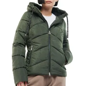 Barbour International Valle Quilted Jacket In Green