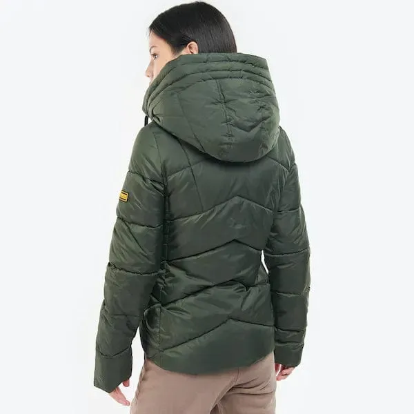 Barbour International Valle Quilted Jacket In Green