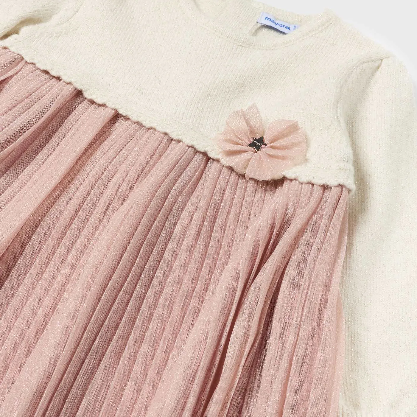 Blush Pleated Dress