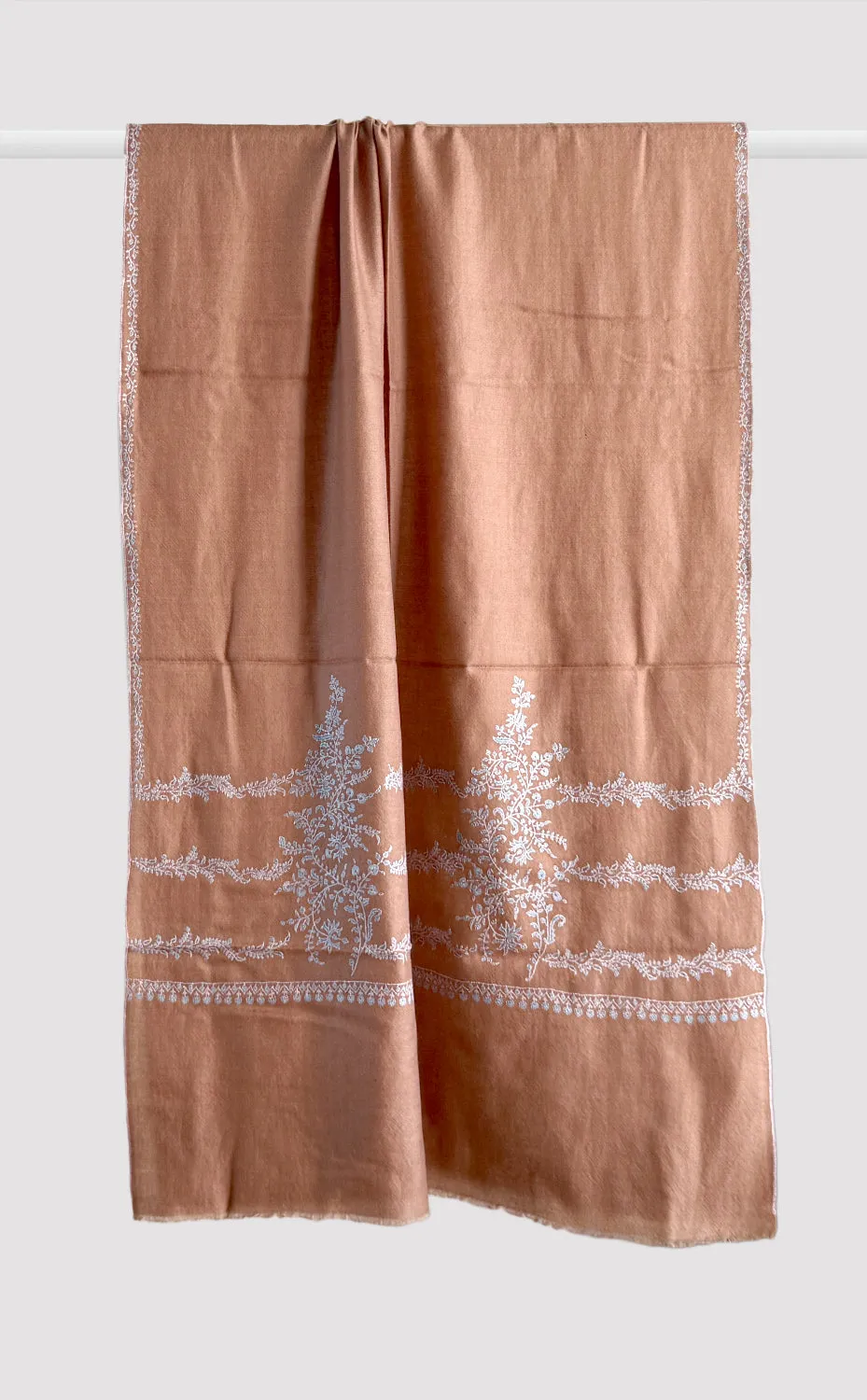 Caramel Crush Pashmina Embroidered Stole