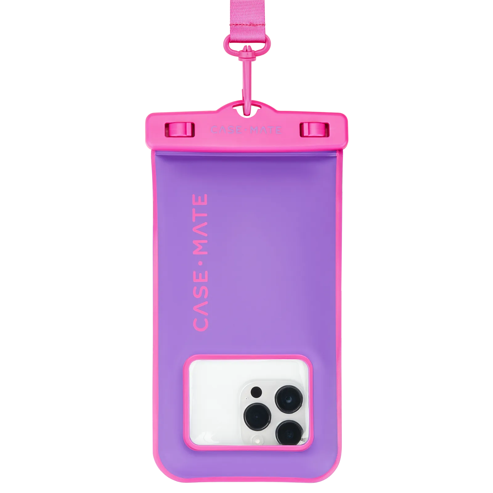 CASE-MATE Universal Waterproof Floating Phone Pouch - Purple/Fuchsia
