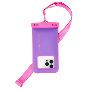 CASE-MATE Universal Waterproof Floating Phone Pouch - Purple/Fuchsia