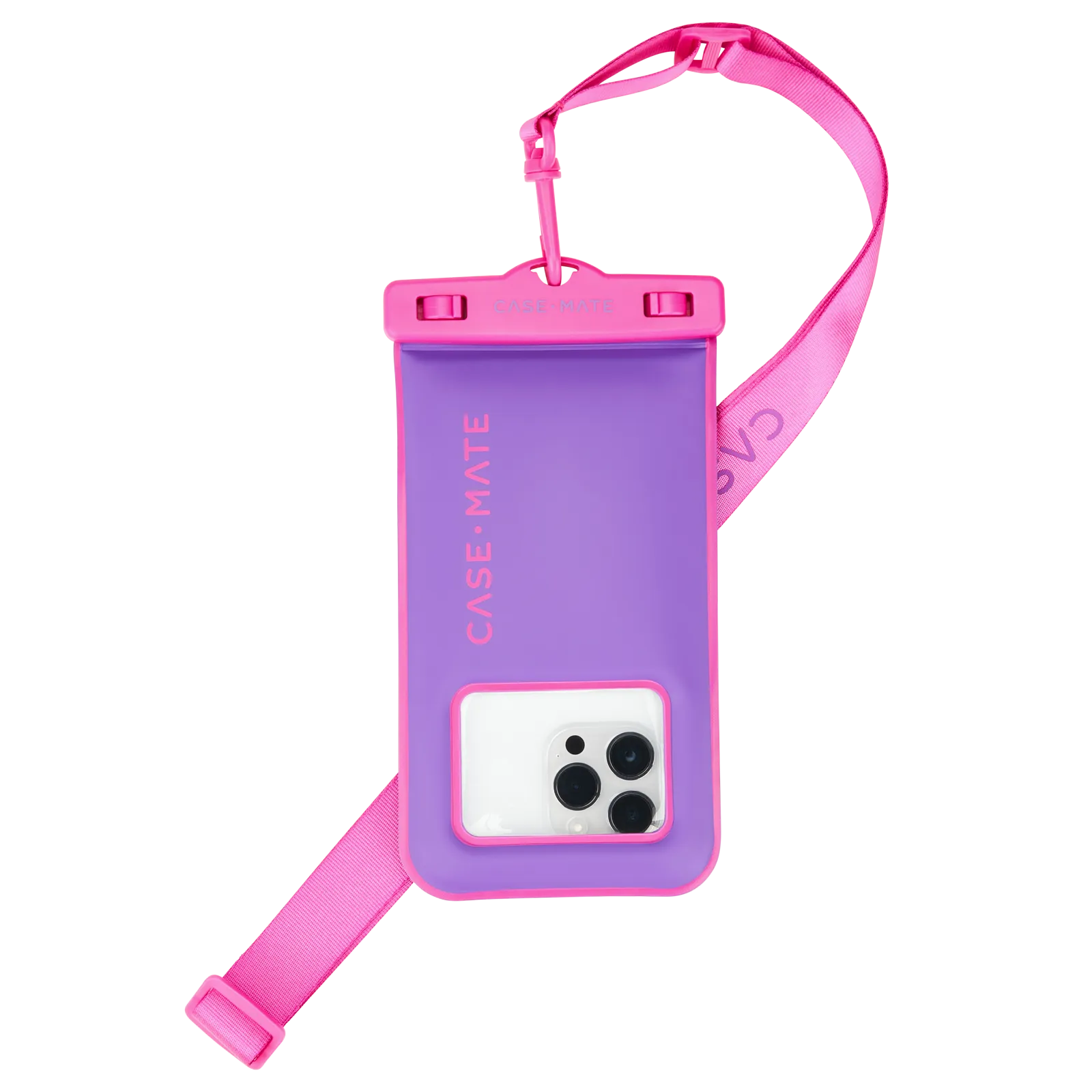 CASE-MATE Universal Waterproof Floating Phone Pouch - Purple/Fuchsia