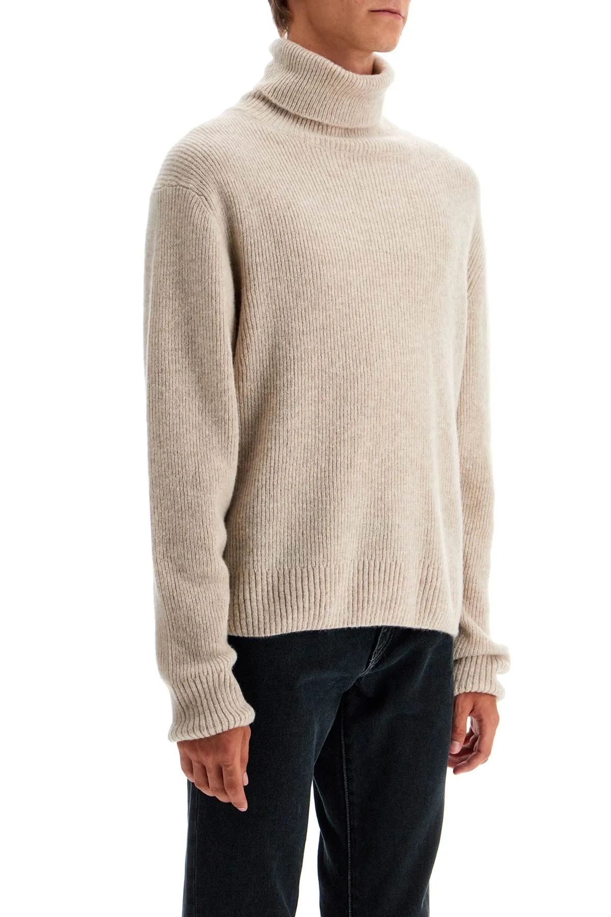 cashmere and silk turtleneck sweater