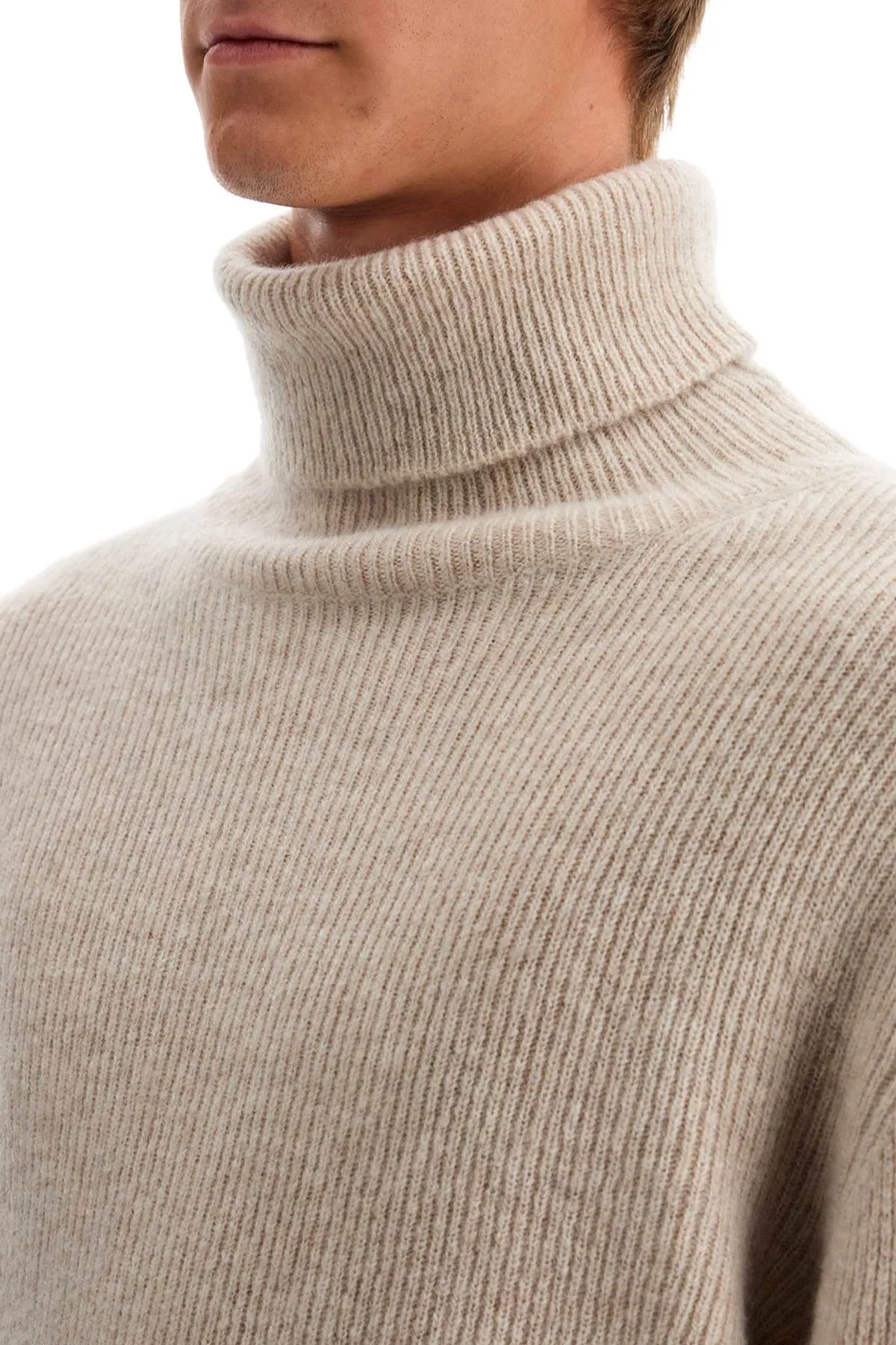 cashmere and silk turtleneck sweater