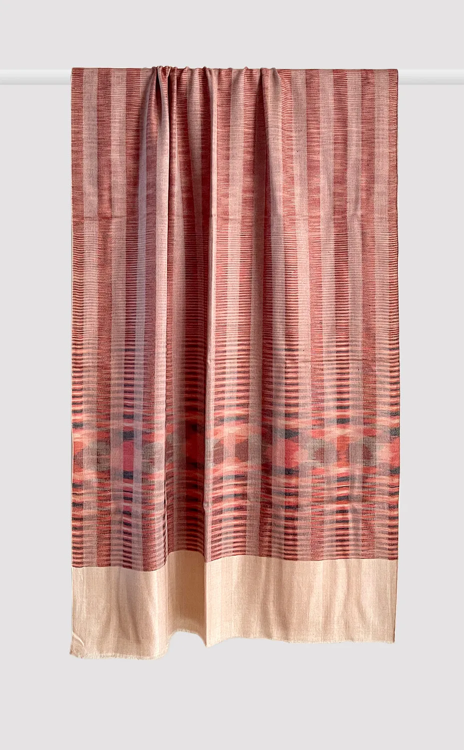 Cashmere Rust Ikat Stole