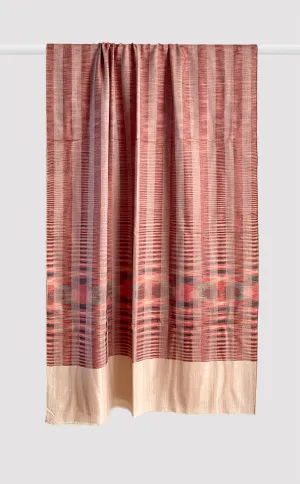 Cashmere Rust Ikat Stole