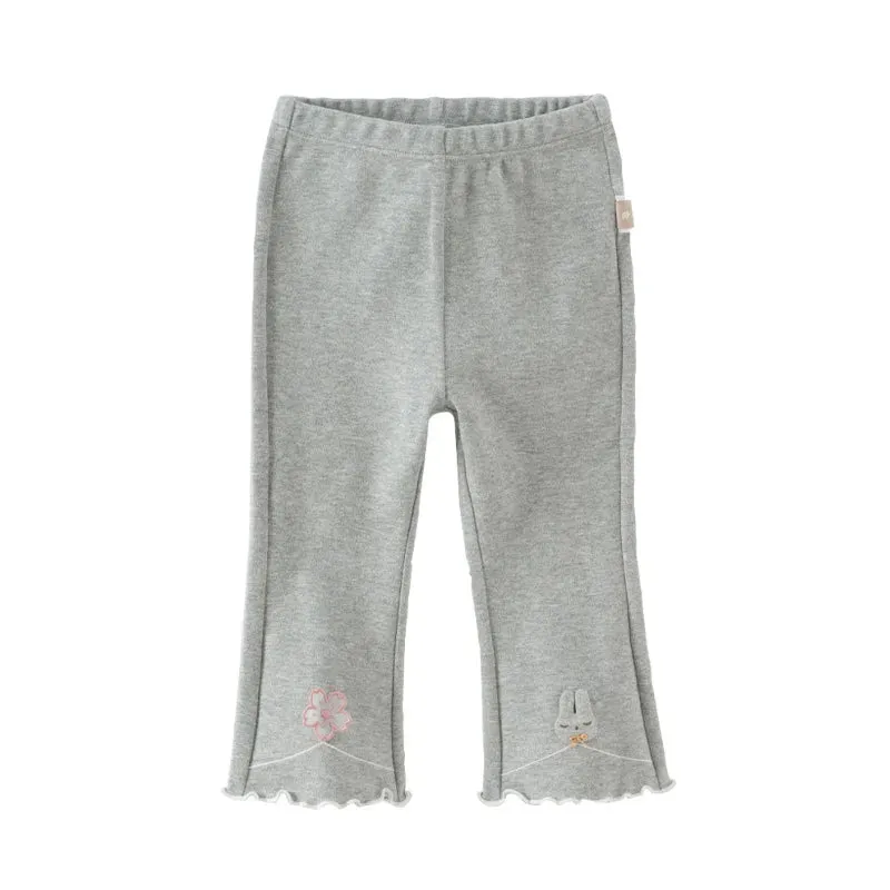 Casual Micro Flared Kids Girls' Soft Party Pants