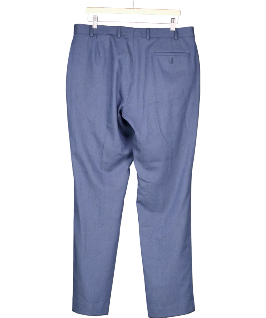 Charles Tyrwhitt Blue Wool Suit Trousers W36