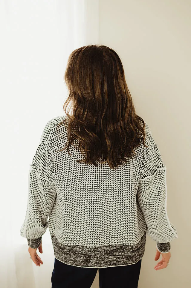 Chunky Waffle Knit Cardigan