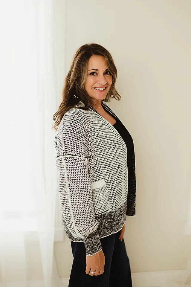 Chunky Waffle Knit Cardigan
