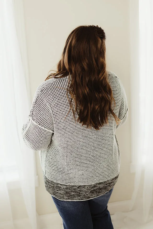 Chunky Waffle Knit Cardigan