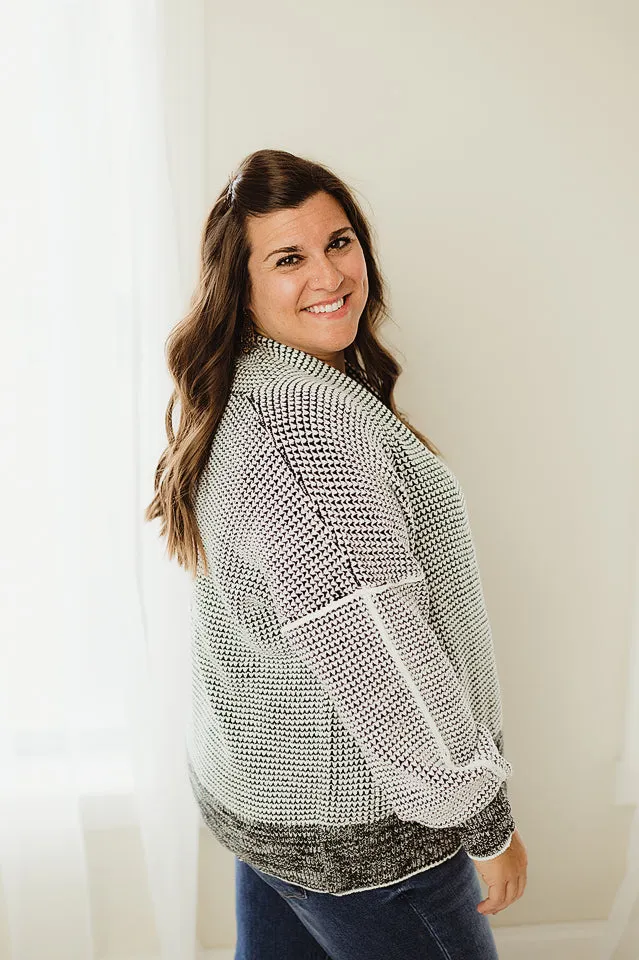 Chunky Waffle Knit Cardigan