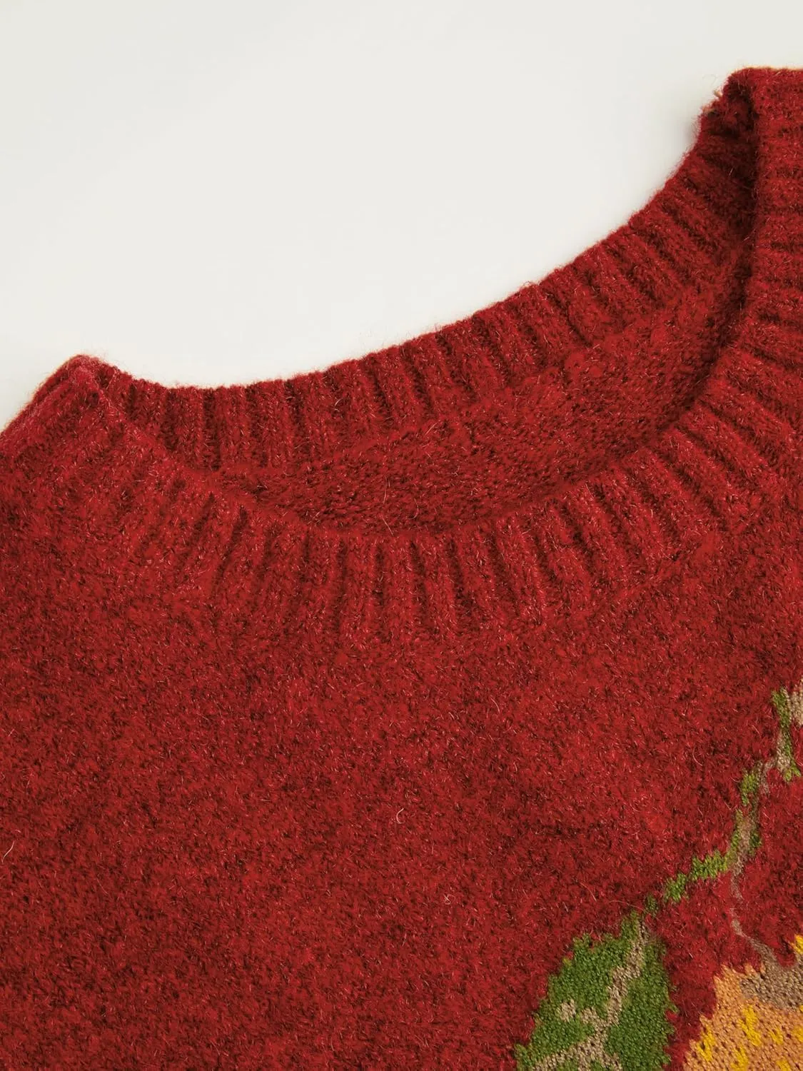 CIDER Womens Knit Wool-Blend Sleeveless Pear Graphic Sweater Vest Tank Top