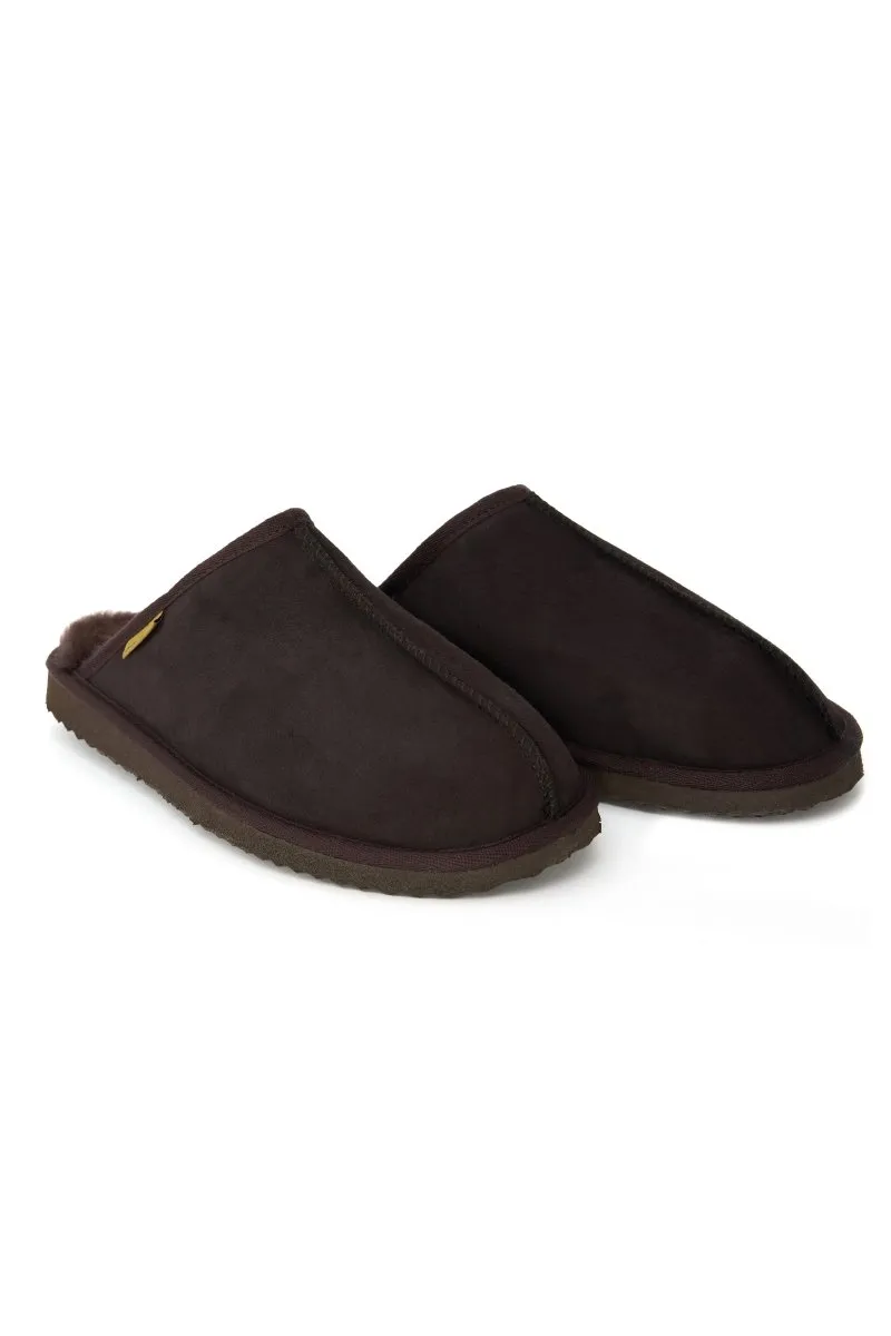 Corin Men’s Shearling Slippers - Brown