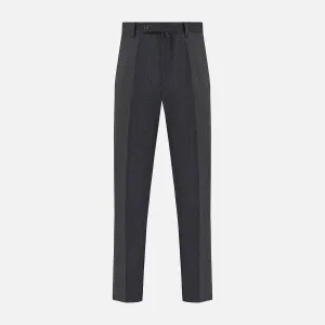Dark Grey Pinstripe Edward Trousers