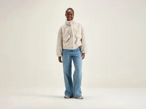 Enora Cream Faux Fur Jacket