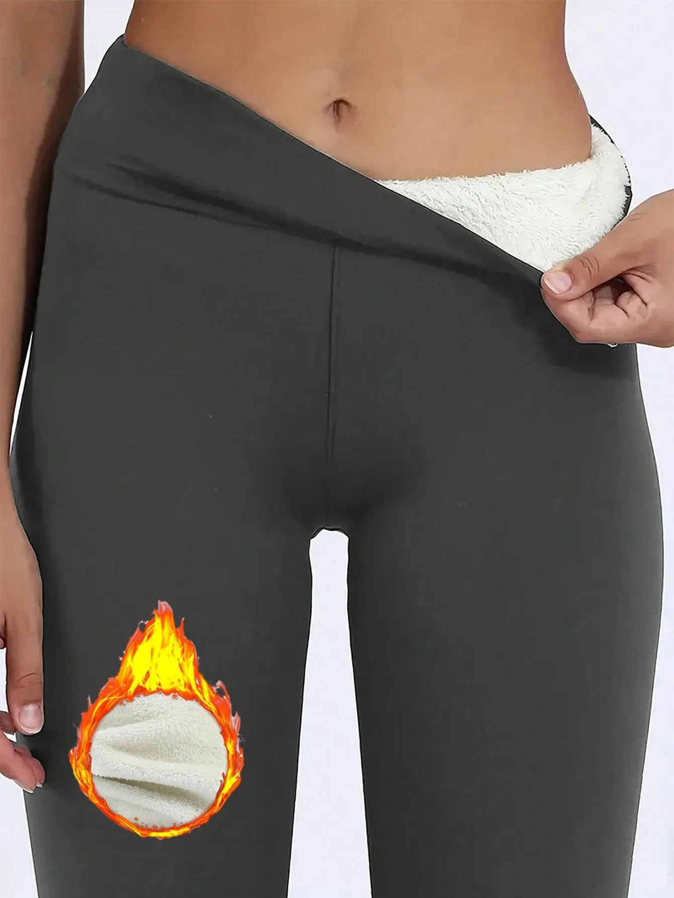 Fleece Lined Thick Pocket Leggings