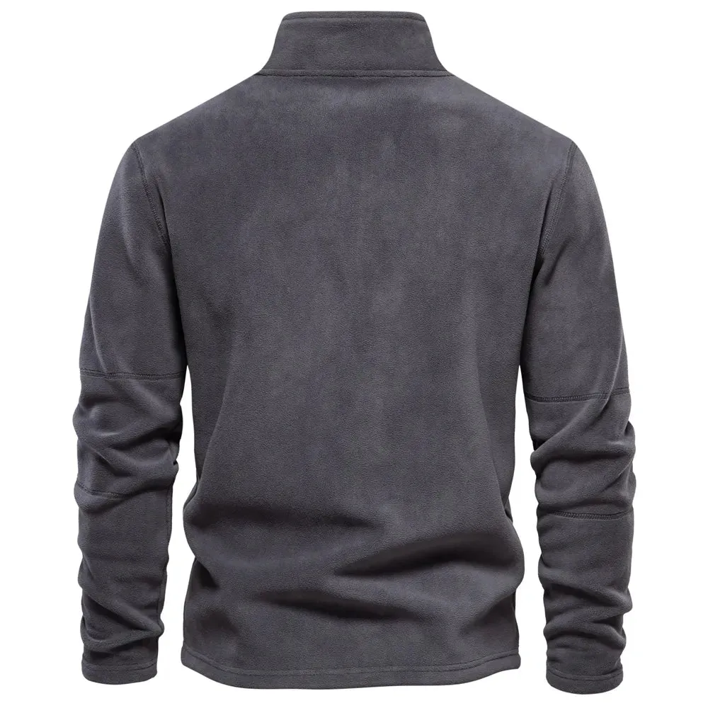 Funki Buys | Sweaters | Men's Warm Mock Neck Fleece Pullover