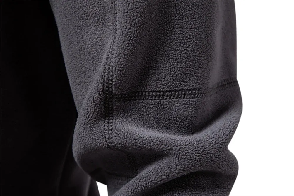Funki Buys | Sweaters | Men's Warm Mock Neck Fleece Pullover