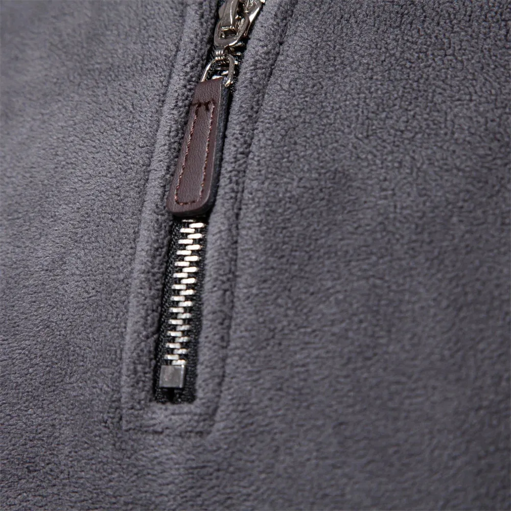 Funki Buys | Sweaters | Men's Warm Mock Neck Fleece Pullover