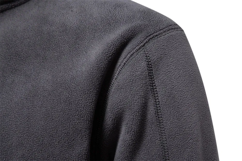 Funki Buys | Sweaters | Men's Warm Mock Neck Fleece Pullover