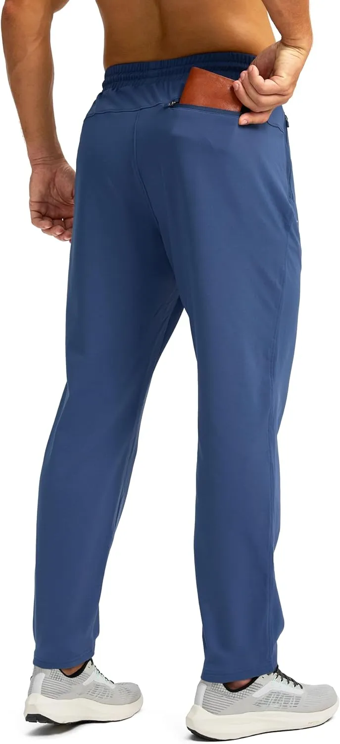 G Gradual Men's Fleece Lined Winter Pants with 3 Zipper Pockets Warm Athletic Joggers Workout Running Sweatpants for Men