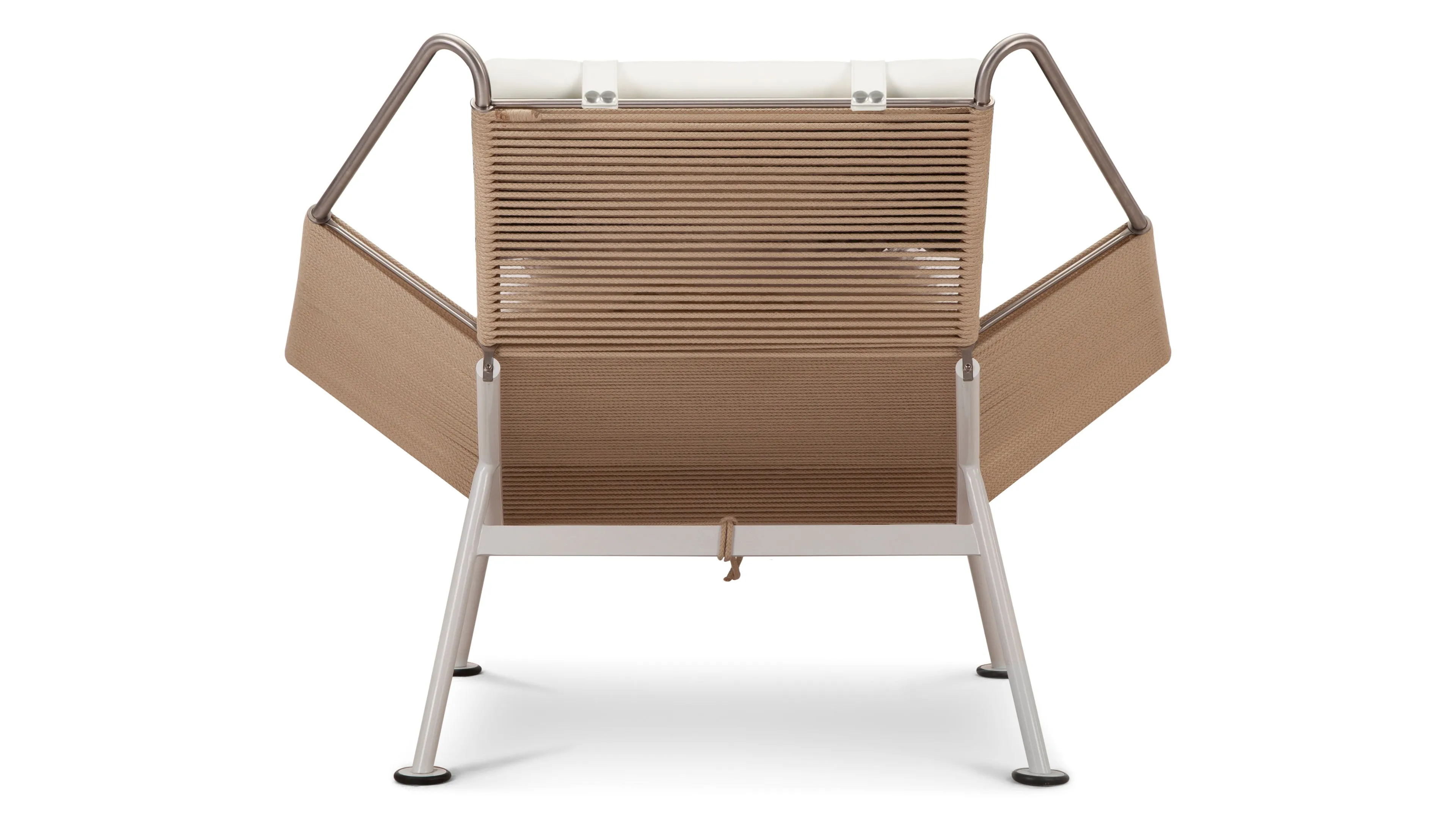 Halyard - Halyard Lounge Chair, Ivory Premium Leather and Icelandic Sheepskin