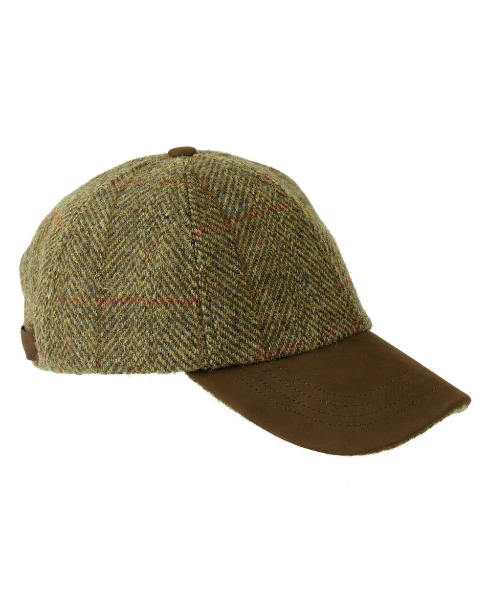Heather Glencairn Harris Tweed/Leather Peak Baseball Cap