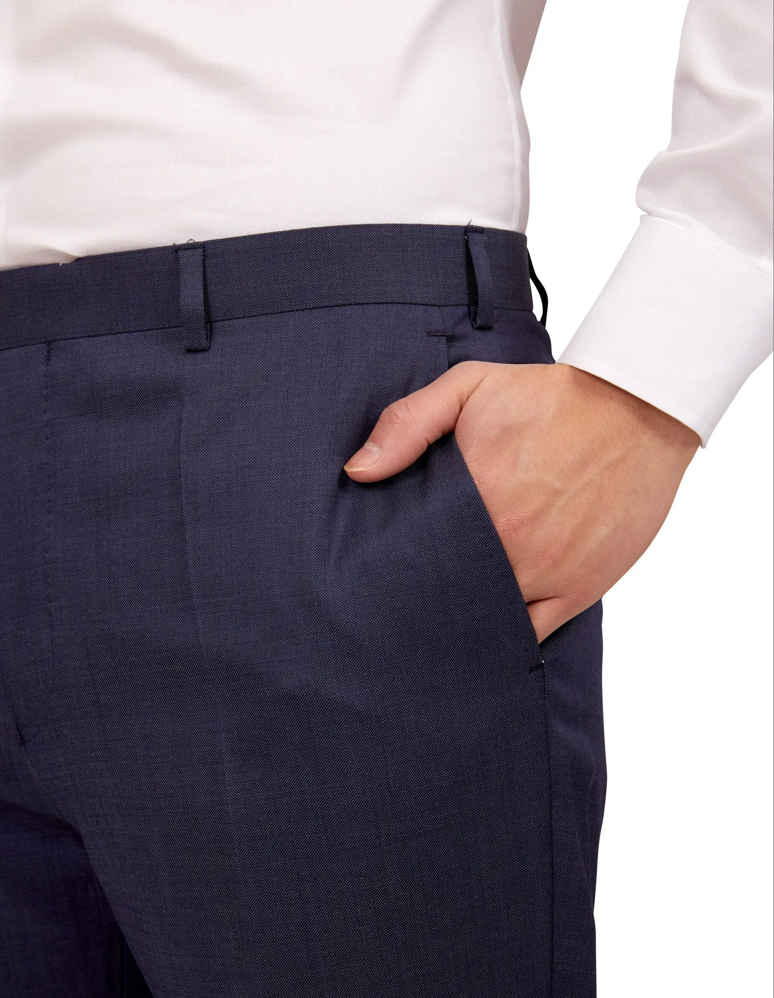 HENRY SARTORIAL Plain Trouser BLUE REG
