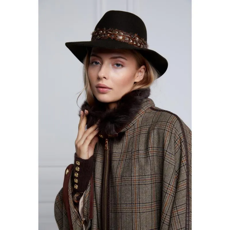 Holland Cooper Chiltern Ladies Tweed Cape - Bourbon Tweed