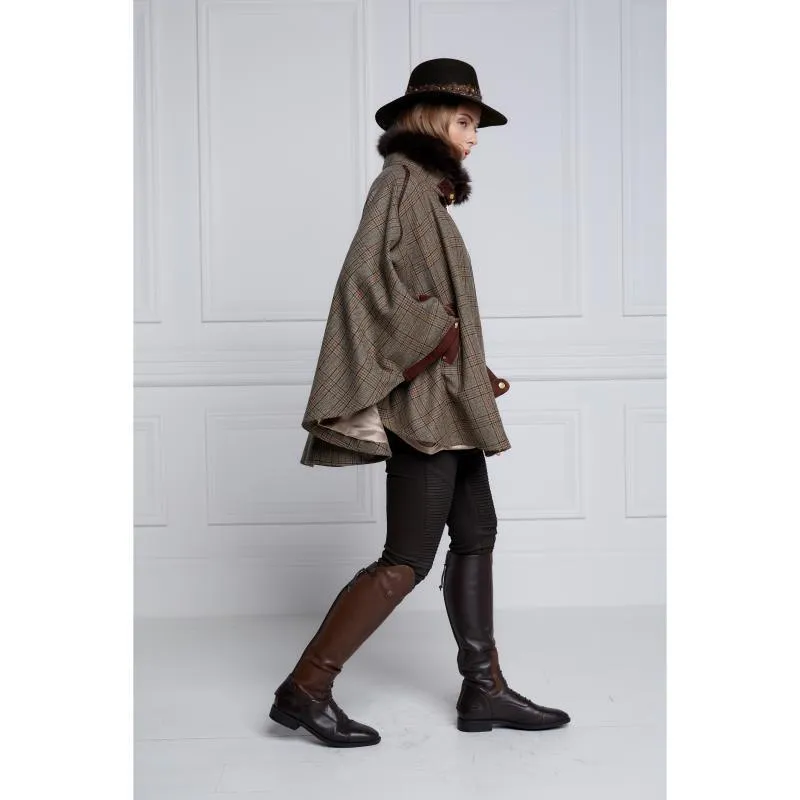 Holland Cooper Chiltern Ladies Tweed Cape - Bourbon Tweed