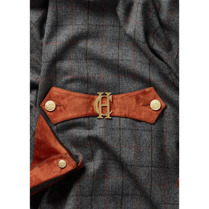 Holland Cooper Chiltern Ladies Tweed Cape - Mid Blue Check