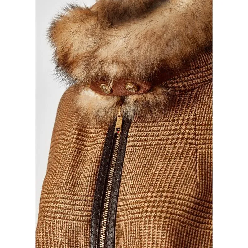 Holland Cooper Chiltern Ladies Tweed Cape - Tawny