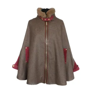 Holland Cooper Chiltern Ladies Tweed Cape - Windsor