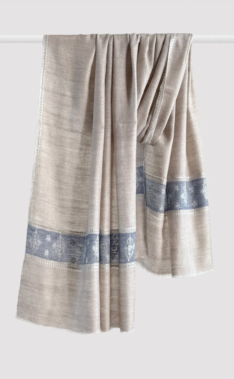 Ivory Nights Pashmina Embroidered Stole