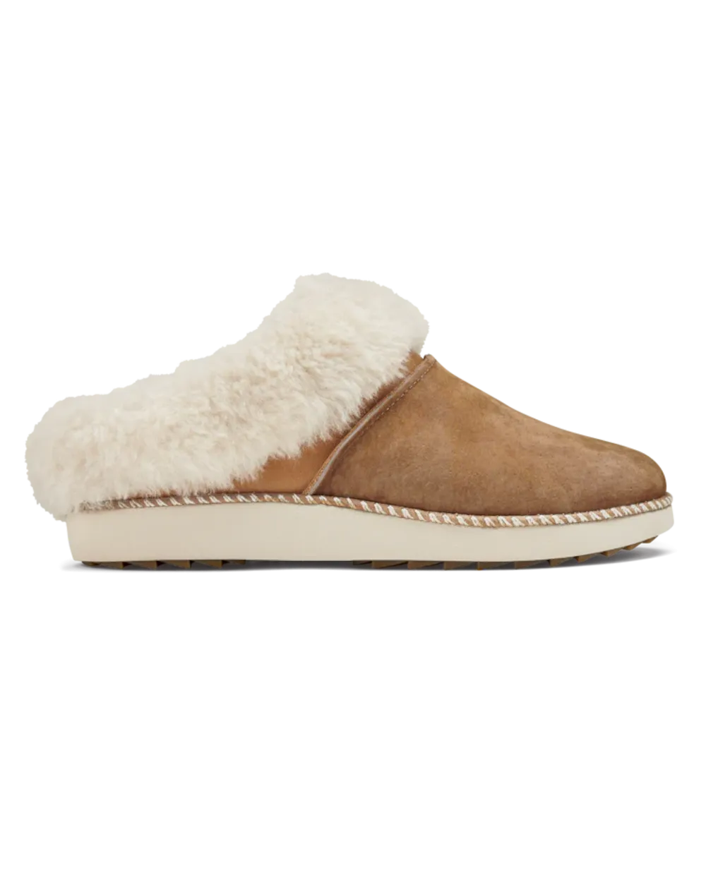 Ku‘i Slipper in Tan & Bone