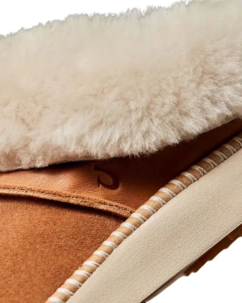 Ku‘i Slipper in Tan & Bone